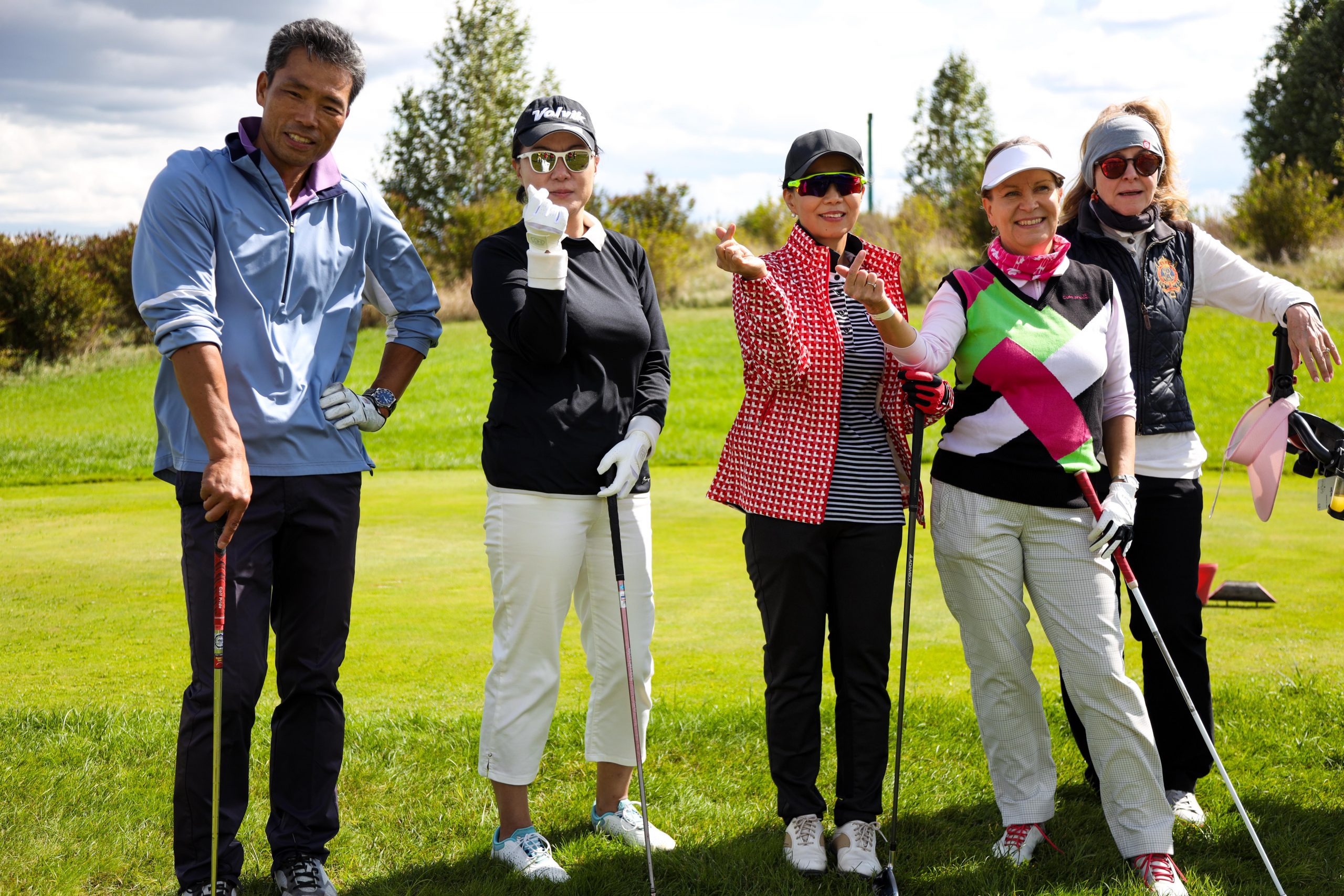 Spouses of Ambassadors attending the golf tournament