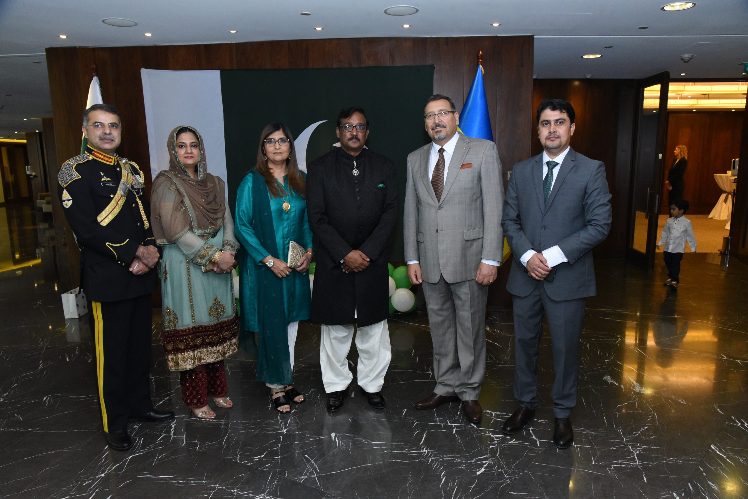 H.E. Ambassador Hashem Dajani attending the ceremony on the occasion of the National Day of Pakistan