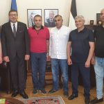 Ambassador Dajani receives the newly elected Administration of the Palestinian community in Kyiv