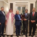 Ambassador Hashem Dajani took part in a farewell ceremony organized by Doyen of the Arab Diplomatic Corps Ambassador of the State of Kuwait in honor of  Ambassador of Algeria