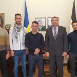 استقبل السفير هاشم الدجاني رئيس وأعضاء اللجنة التحضيرية للاتحاد العام للطلبة الفلسطينيين (وحدة كييف)