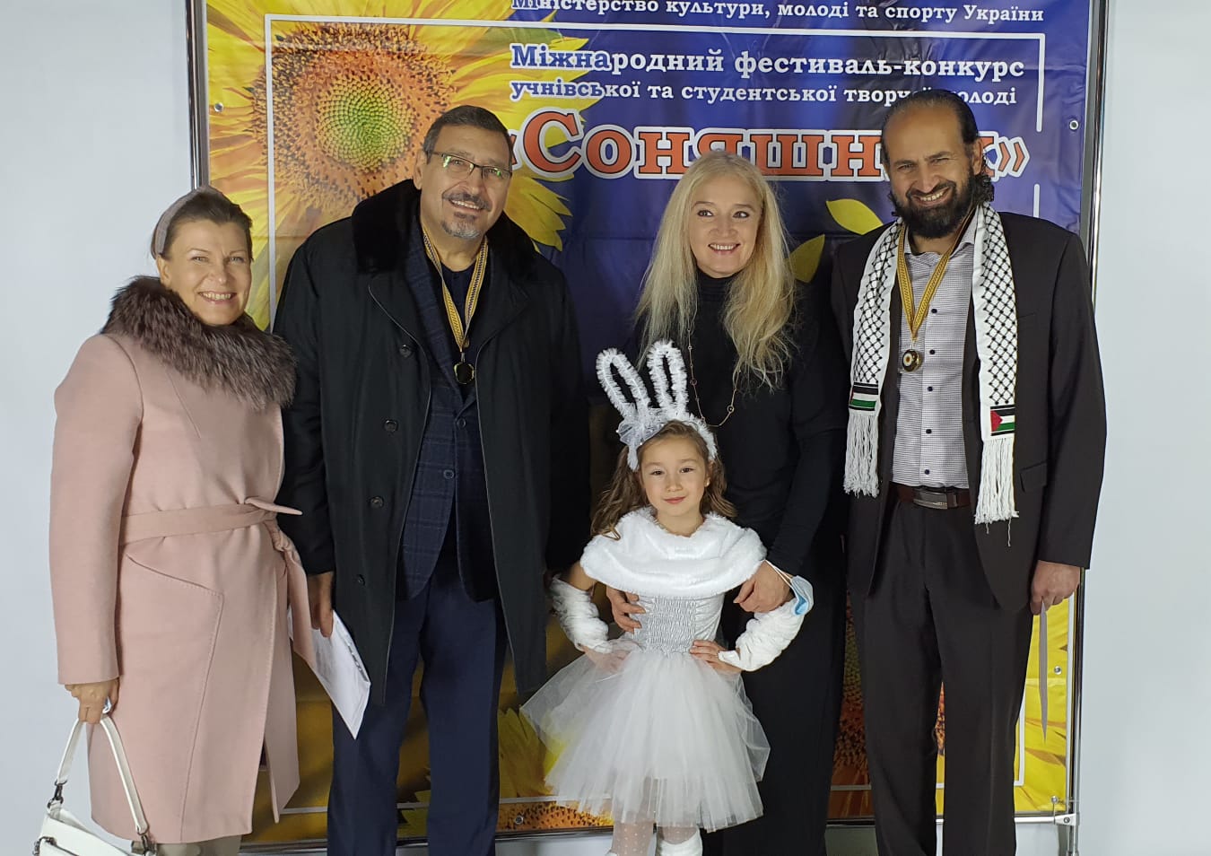 Ambassador Dajani taking part in the celebration organized by the International Charitable Fund “Soniashnyk”