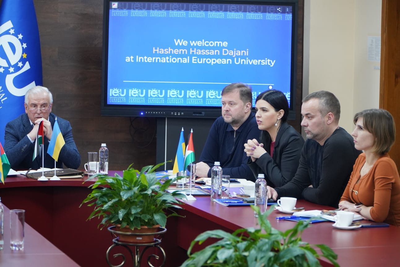 Ambassador Hashem Dajani paying a visit to the International European University