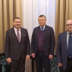 H.E. Ambassador Hashem Dajani accompanied by Mr. Dawood Jalloud, Counselor of the Embassy, met with Director of the 5th Territorial Department of the MFA of Ukraine H.E. Ambassador Mykola Nahornyi