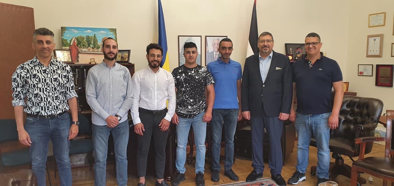The Palestinian Ambassador to Ukraine receives well-wishers on the occasion of Eid Al-Adha
