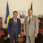استقبل السفير هاشم الدجاني سعادة السفير المفوض وفوق العادة لجمهورية أذربيجان لدى أوكرانيا السيد سيمور ماردالييف