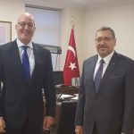 Ambassador Hashem Dajani paid a visit to his counterpart Ambassador Extraordinary and Plenipotentiary of the Republic of Türkiye to Ukraine H.E. Mr. Mustafa Levent Bilgen