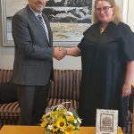 Ambassador Hashem Al-Dajjani met with the Ambassador of Norway, Helen Andersen