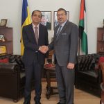 Palestinian Ambassador meets with newly appointed Indian Ambassador to Ukraine to discuss political developments and bilateral cooperation