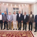 السفير الفلسطيني في أوكرانيا يقيم مأدبة عشاء وداعية للسفير الباكستاني نادر خان